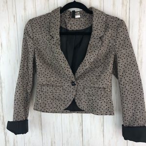 Polka dot sparkly blazer